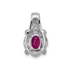 Oval Gemstone & Diamond Fancy Pendants