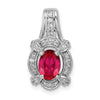 Oval Gemstone & Diamond Fancy Pendants