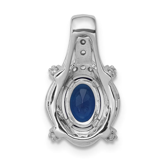 Oval Gemstone & Diamond Fancy Pendants