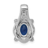 Oval Gemstone & Diamond Fancy Pendants