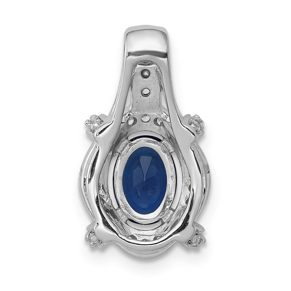 Oval Gemstone & Diamond Fancy Pendants