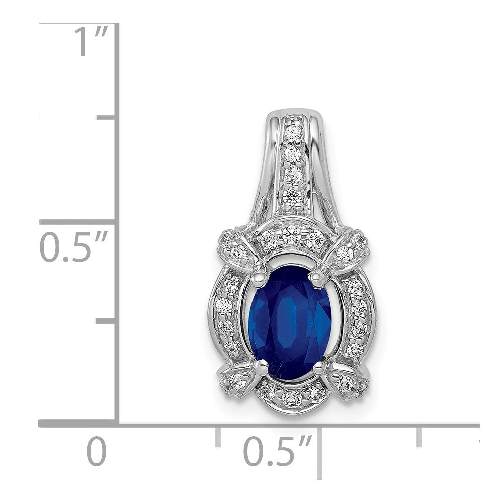 Oval Gemstone & Diamond Fancy Pendants