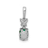 Oval Gemstone & Diamond Pendants