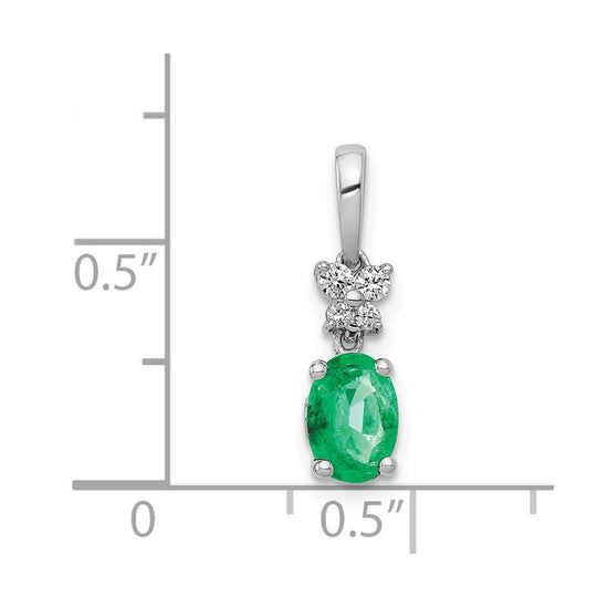 Oval Gemstone & Diamond Pendants