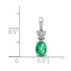 Oval Gemstone & Diamond Pendants
