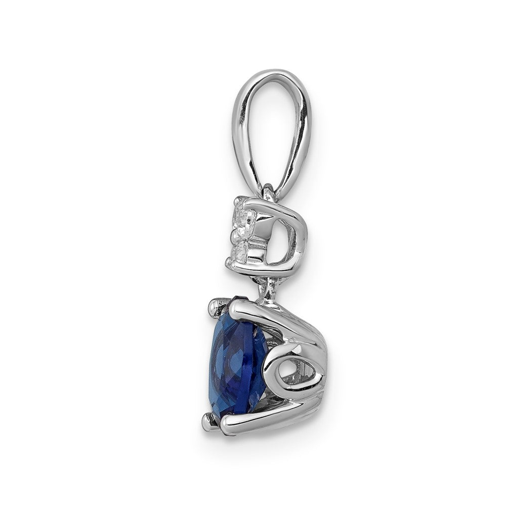 Oval Gemstone & Diamond Pendants