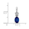Oval Gemstone & Diamond Pendants