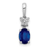 Oval Gemstone & Diamond Pendants