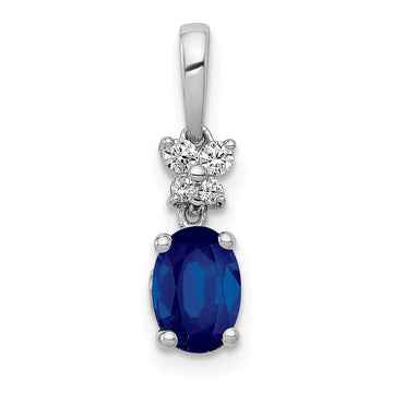 Oval Gemstone & Diamond Pendants