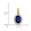 Diamond & Oval Gemstone Pendants