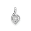 14k White Gold 1/6 carat Lab Grown Diamond VS/SI+ G+ Complete Fashion Pendant