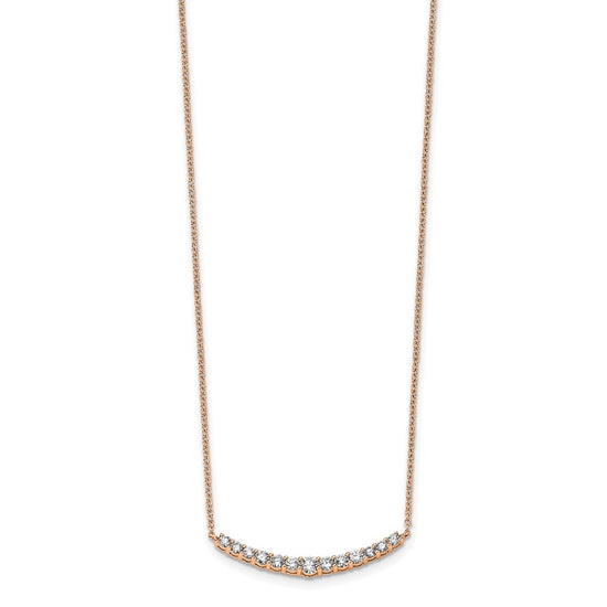 14k Lab Grown Diamond Pendants with Chain