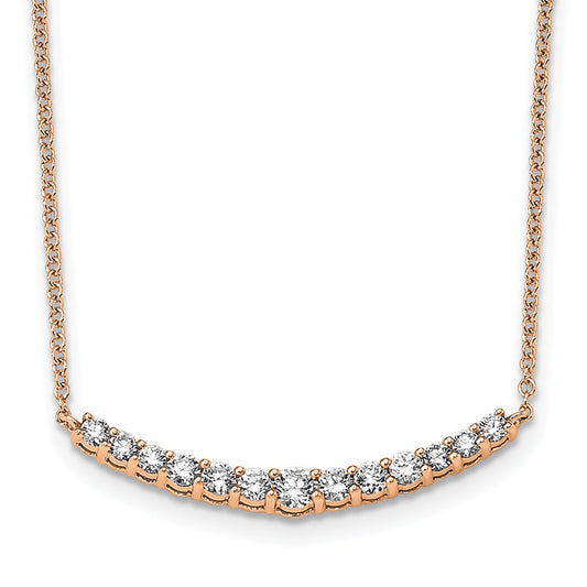 14k Lab Grown Diamond Pendants with Chain