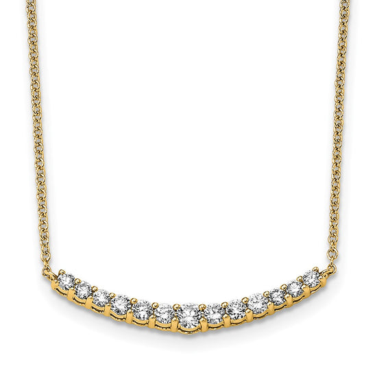 14k Lab Grown Diamond Pendants with Chain