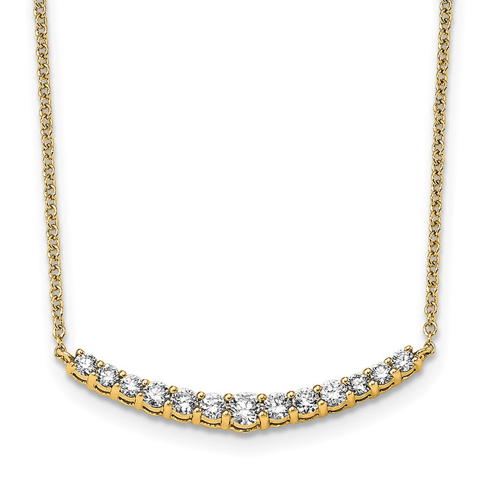 14k Lab Grown Diamond Pendants with Chain