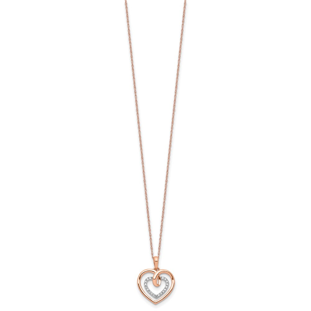 Diamond Double Heart Necklaces