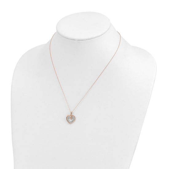 Diamond Double Heart Necklaces