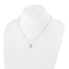 14k White Gold 1/3 carat Lab Grown Diamond VS/SI+ G+ 18 inch Pendant Necklace