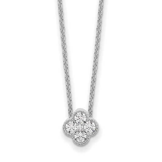 Lab Grown Diamond Bloom Pendant Necklaces