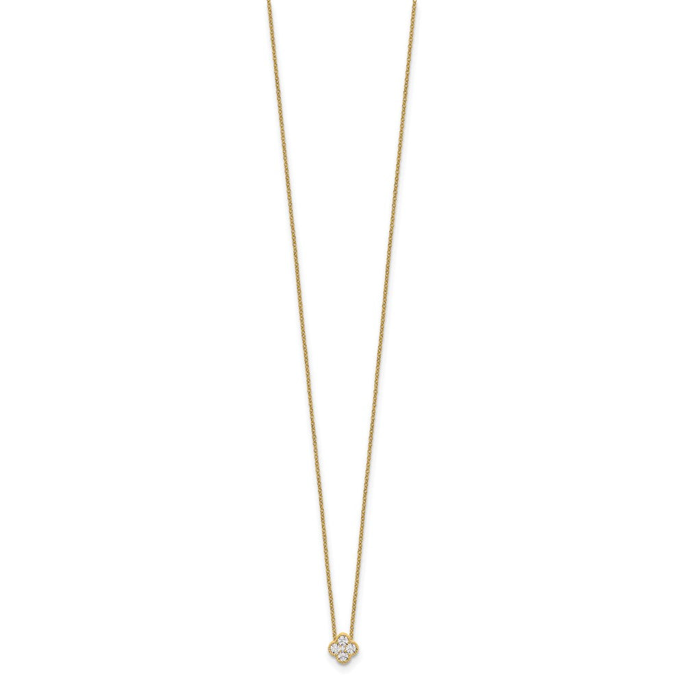 Lab Grown Diamond Bloom Pendant Necklaces