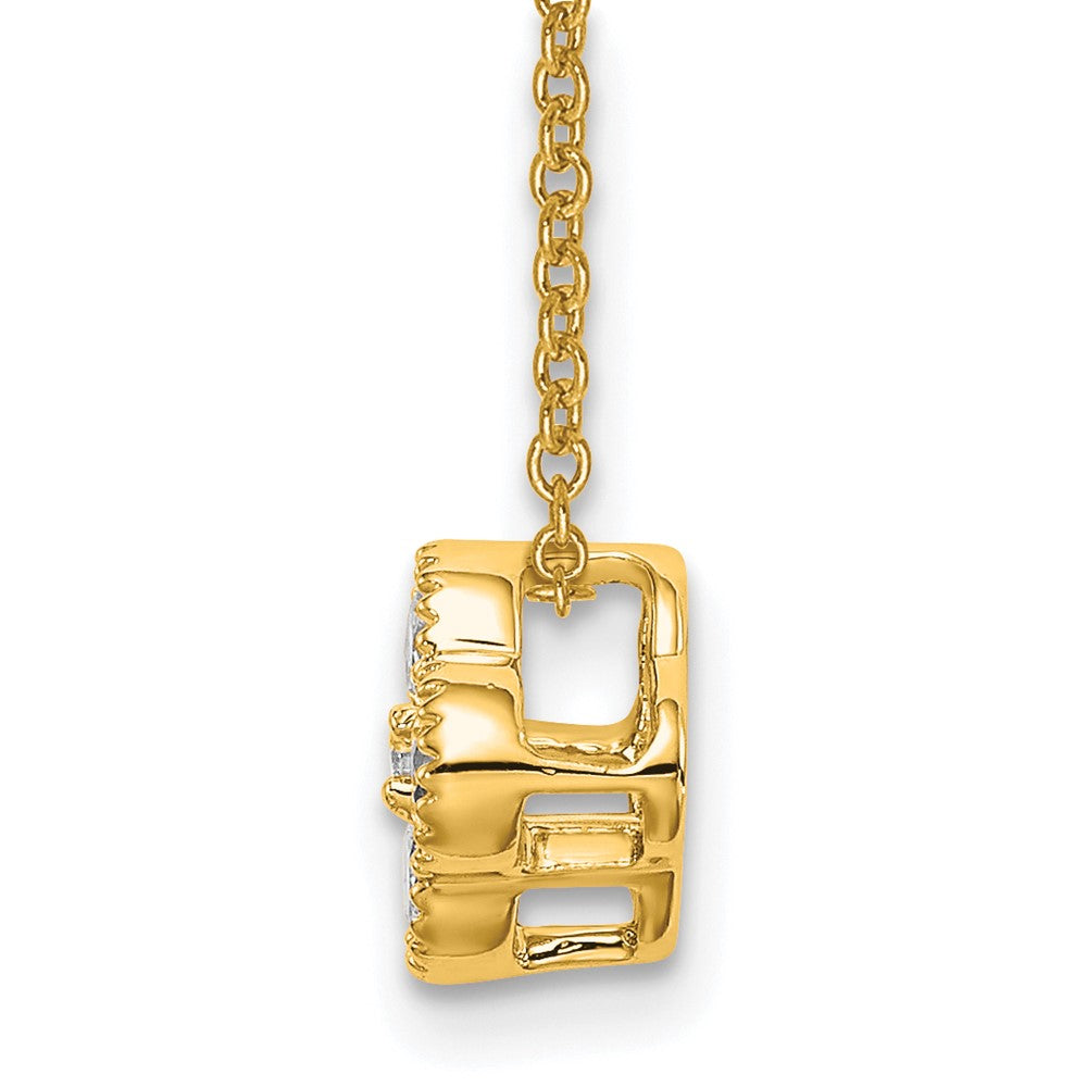 Lab Grown Diamond Bloom Pendant Necklaces