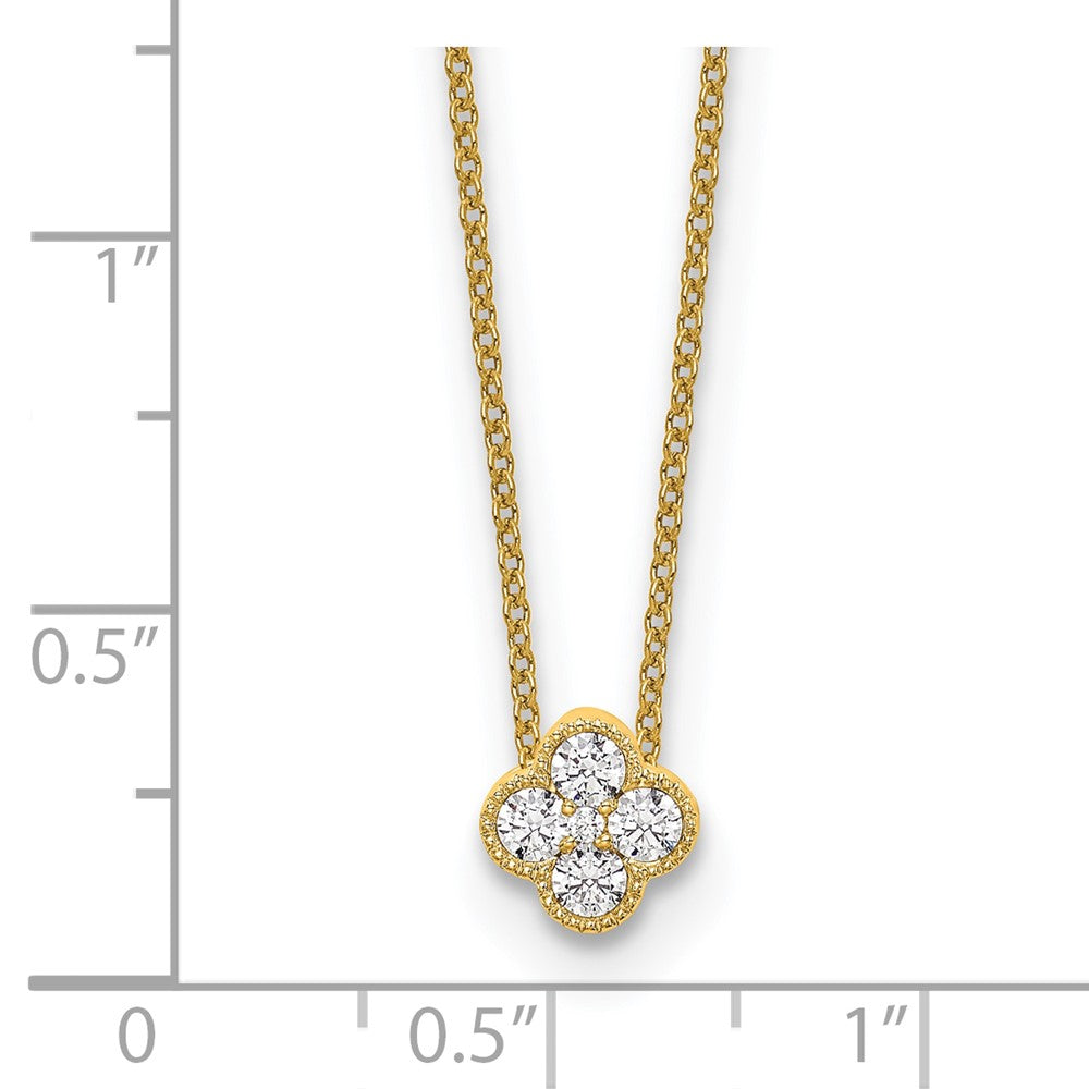 Lab Grown Diamond Bloom Pendant Necklaces