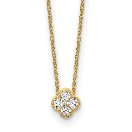 Lab Grown Diamond Bloom Pendant Necklaces