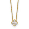 Lab Grown Diamond Bloom Pendant Necklaces