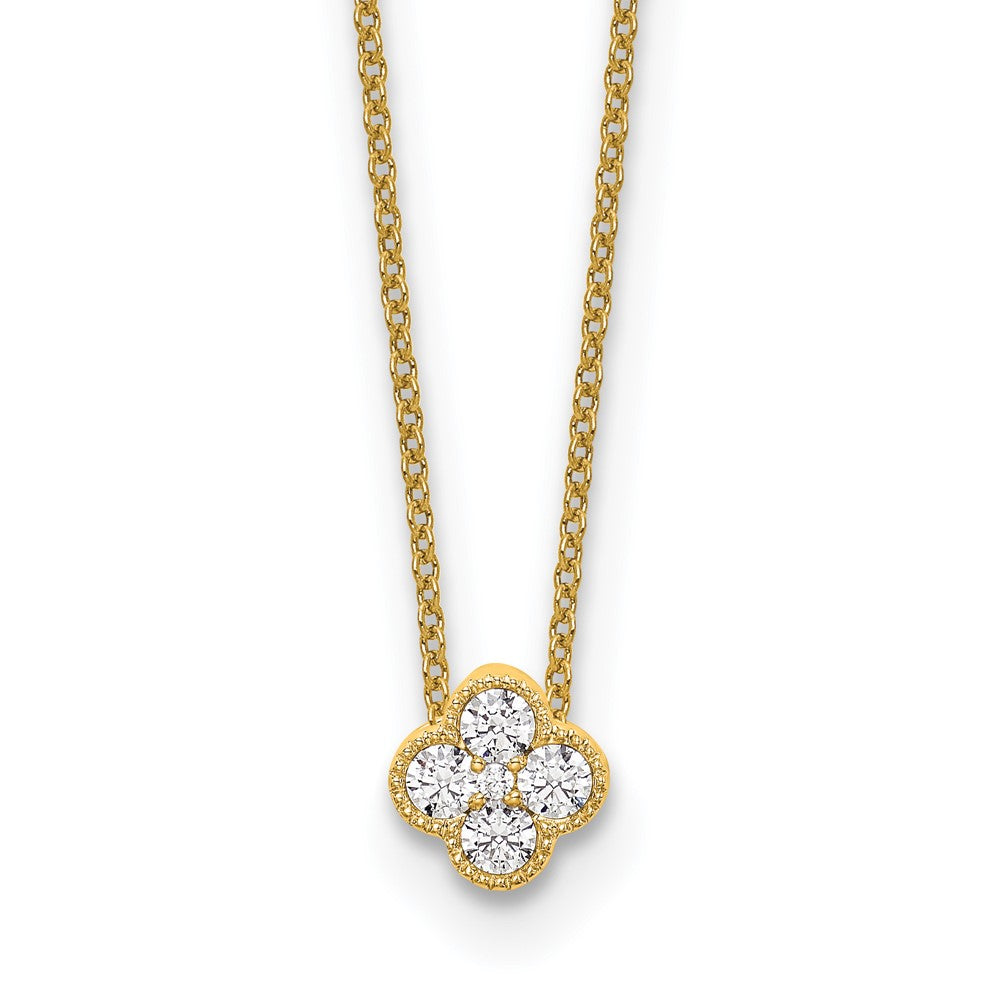 Lab Grown Diamond Bloom Pendant Necklaces