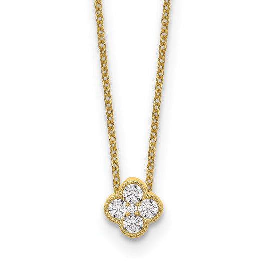 Lab Grown Diamond Bloom Pendant Necklaces