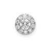 14kw Lab Grown Diamond Round Halo Pendant