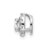 14kw Lab Grown Diamond Round Halo Pendant