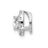14kw Lab Grown Diamond Round Halo Pendant