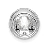 14kw Lab Grown Diamond Round Halo Pendant