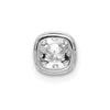 14kw Lab Grown Diamond SI1/SI2. G H I. Cushion Halo Pendant