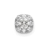 14kw Lab Grown Diamond SI1/SI2. G H I. Cushion Halo Pendant