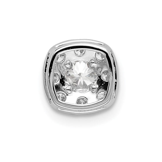 14kw Lab Grown Diamond SI1/SI2. G H I. Cushion Halo Pendant