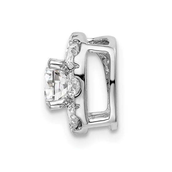 14kw Lab Grown Diamond SI1/SI2. G H I. Cushion Halo Pendant