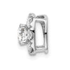 14kw Lab Grown Diamond SI1/SI2. G H I. Cushion Halo Pendant
