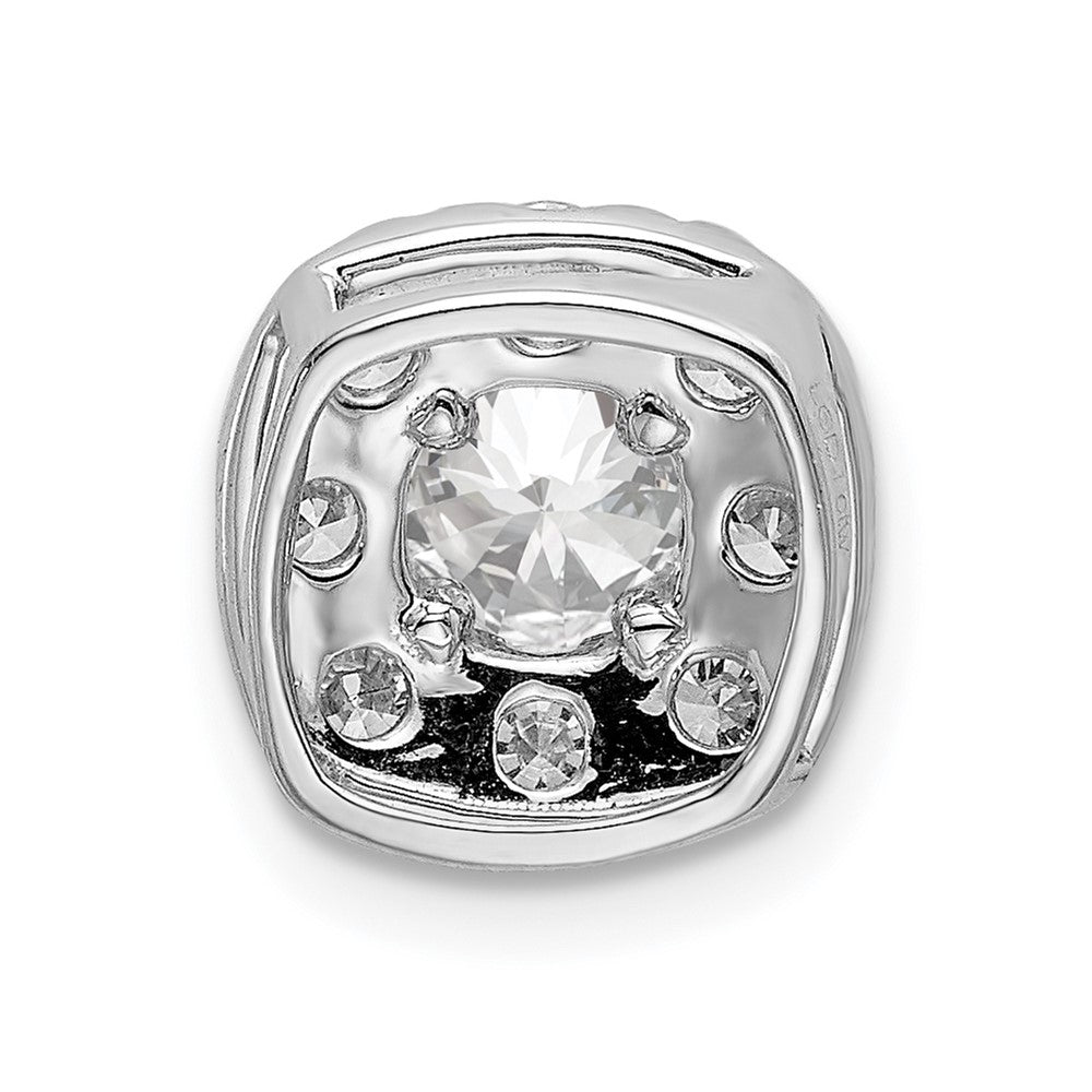14kw Lab Grown Diamond SI1/SI2. G H I. Cushion Halo Pendant