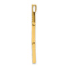 14k Polished 1/5 carat Diamond Rectangle Link Chain Slide