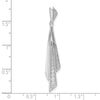 14k White Gold 1/4 carat Graduated Diamond Fancy Dangle Pendant