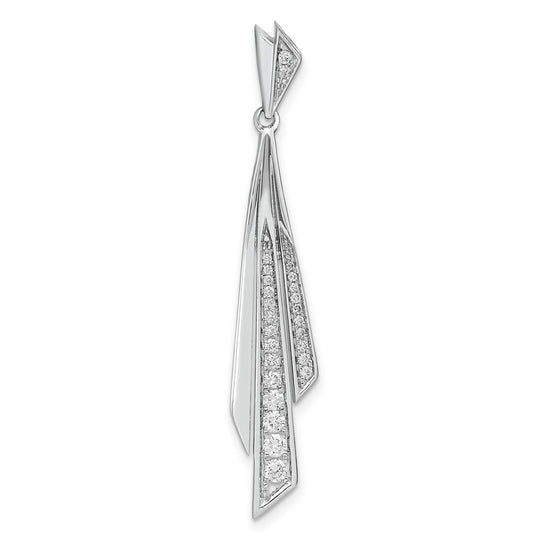 14k White Gold 1/4 carat Lab Grown Diamond VS/SI+ G+ Fashion Pendant