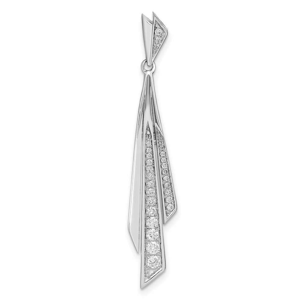 14k White Gold 1/4 carat Lab Grown Diamond VS/SI+ G+ Fashion Pendant