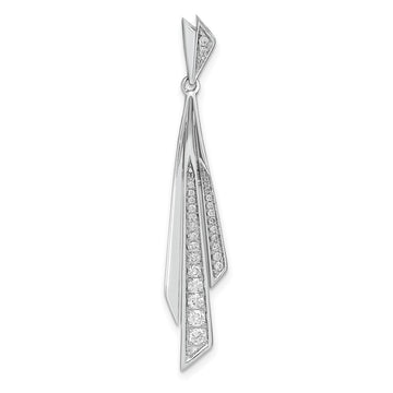 14k White Gold 1/4 carat Lab Grown Diamond VS/SI+ G+ Fashion Pendant