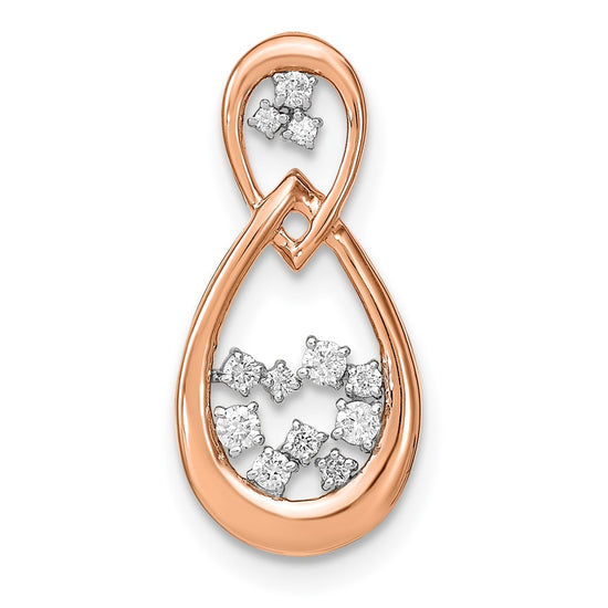 Diamond Double Teardrop Chain Slides