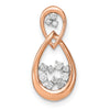 Diamond Double Teardrop Chain Slides