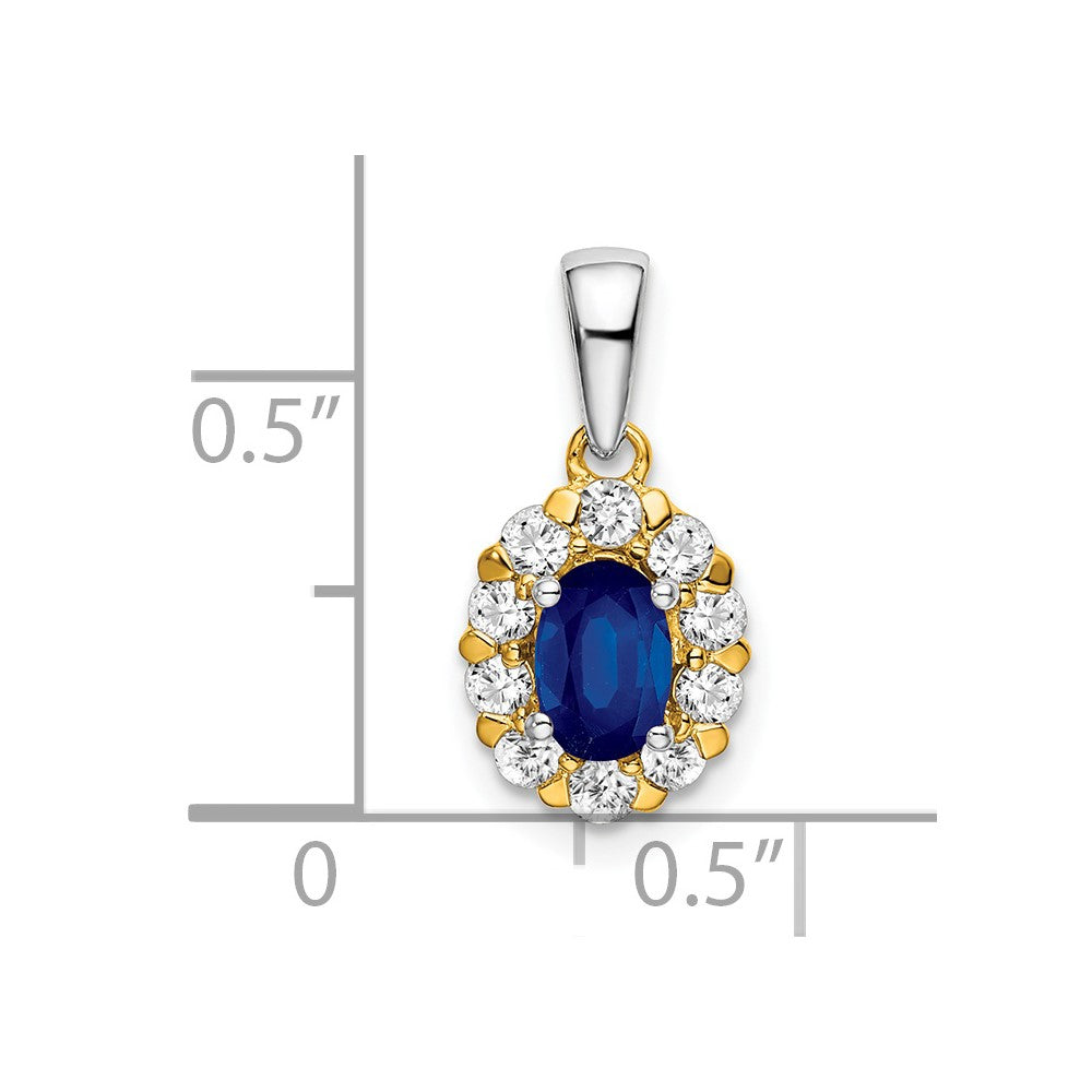 Oval Gemstone and Diamond Halo Pendants