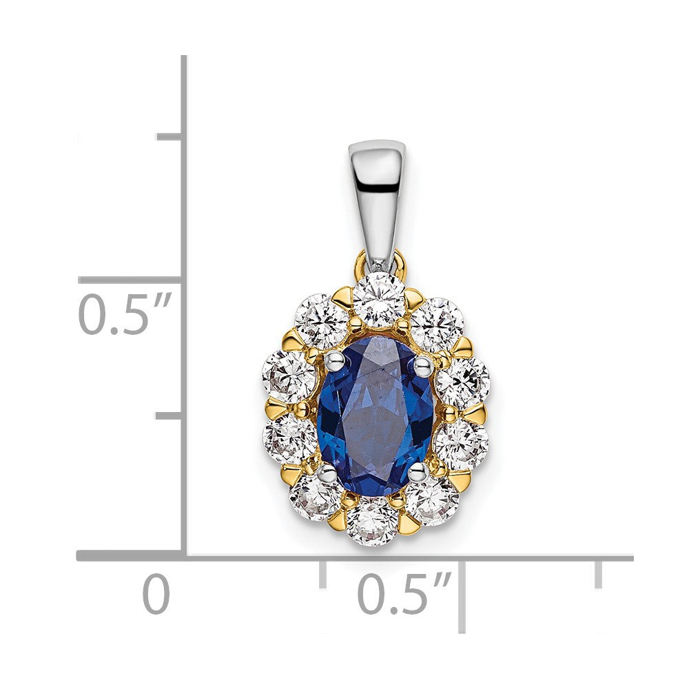 Oval Gemstone and Diamond Halo Pendants