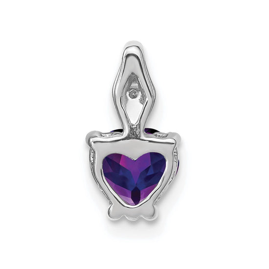 Gemstone and Diamond Heart Pendants